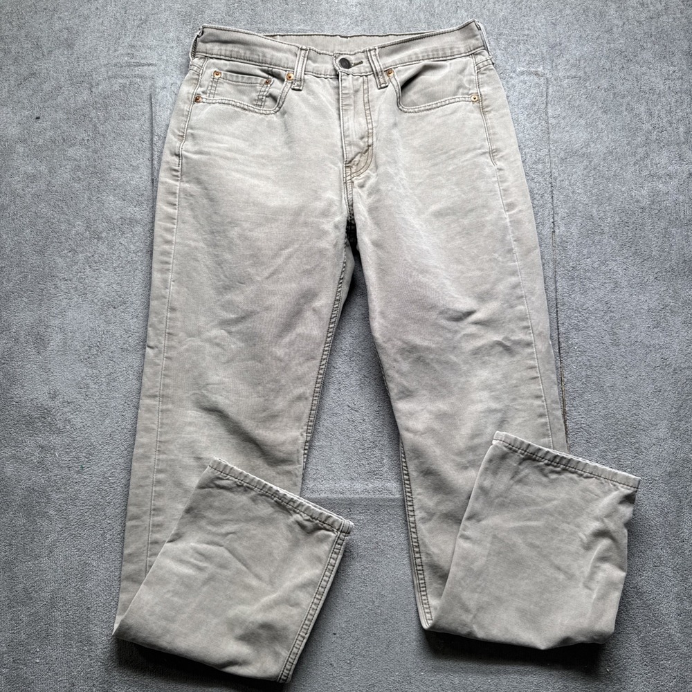 Levi's 514 White Tab Men's Khaki Jeans 31x32 Straight Leg Casual Classic Fit